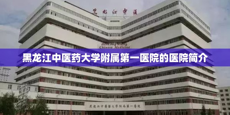 黑龙江中医药大学附属第一医院的医院简介 黑龙江中医药大学附属第一医院的医院简介