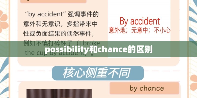 possibility和chance的区别